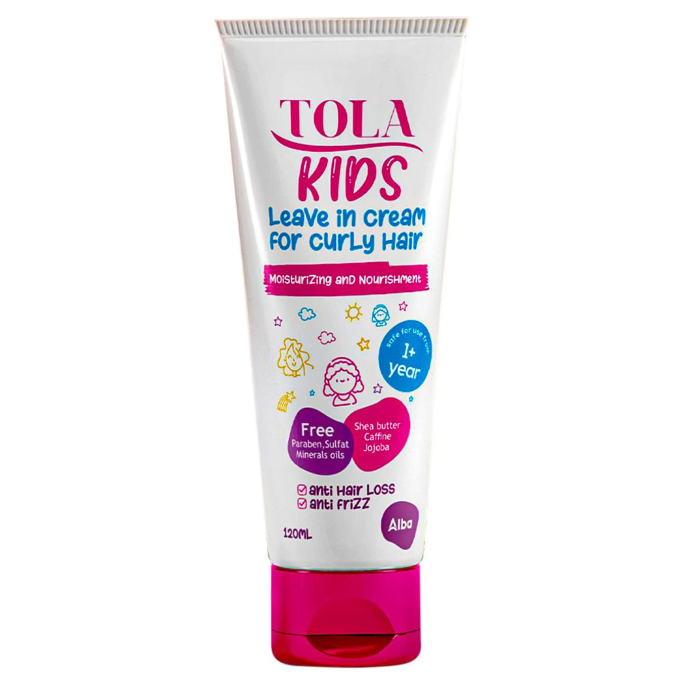 tola kids curly leave in cream 120g