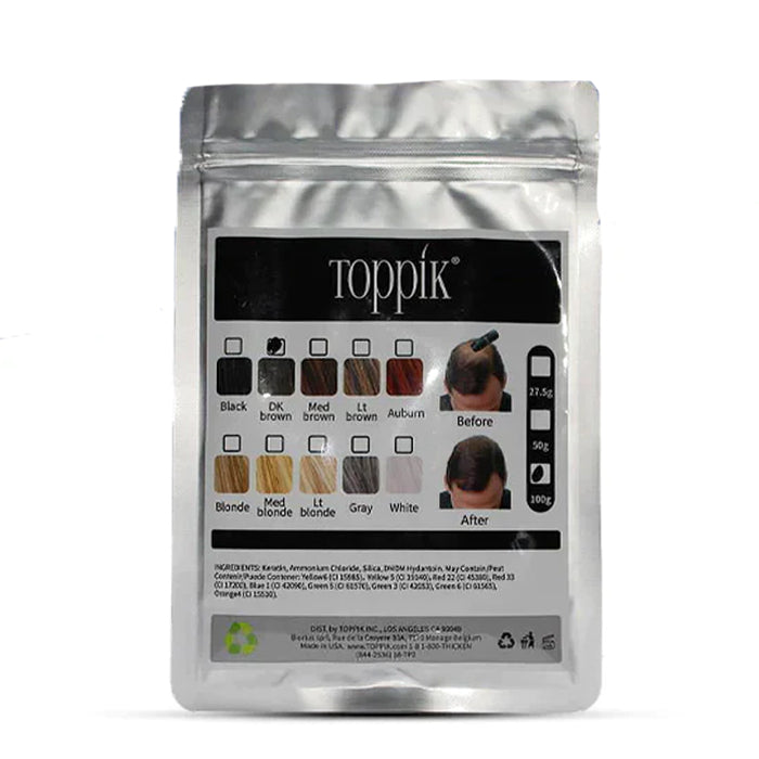 toppik hair fibers 27.5g packet black