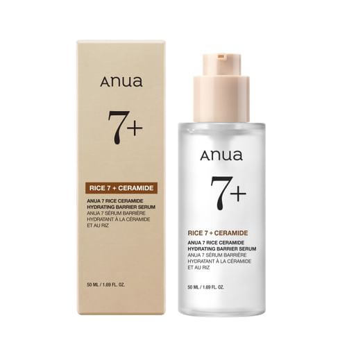 Anua rice 7 + ceramide hydrating barrier serum 50ml