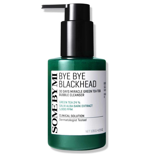 Some By Mi Bye Bye Blackhead 30 GreMiraDays  cleen Tea Tox Bubble Cleanser – 120g
