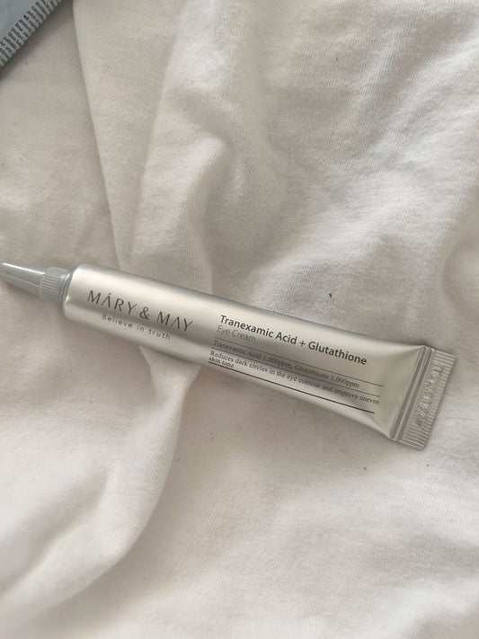 كريم العين بحمض الترانيكساميك والغلوتاثيون من ماري آند ماي - 30 جم